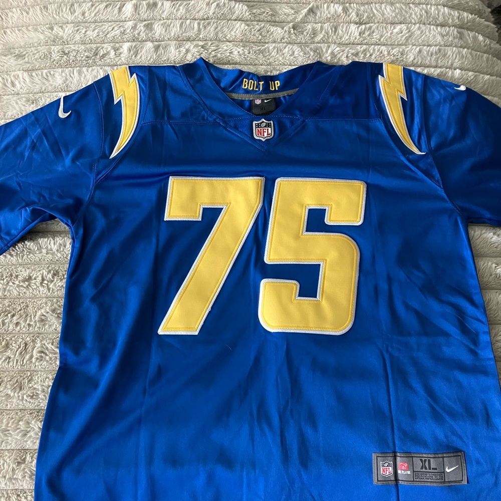 Nike NFL Chargers Blue and Yellow Jersey